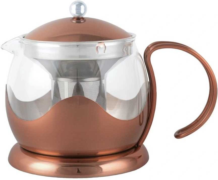 La Cafetière Konvička na čaj s infuzérem, měděná, pro 2 šálky