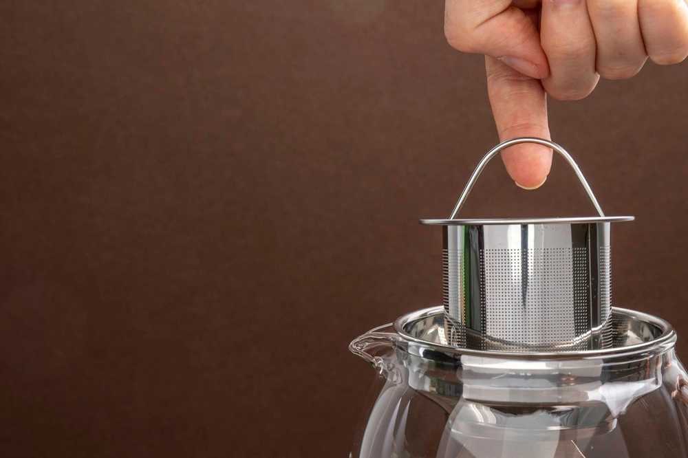 La Cafetière Konvička na čaj s infuzérem, měděná, pro 2 šálky