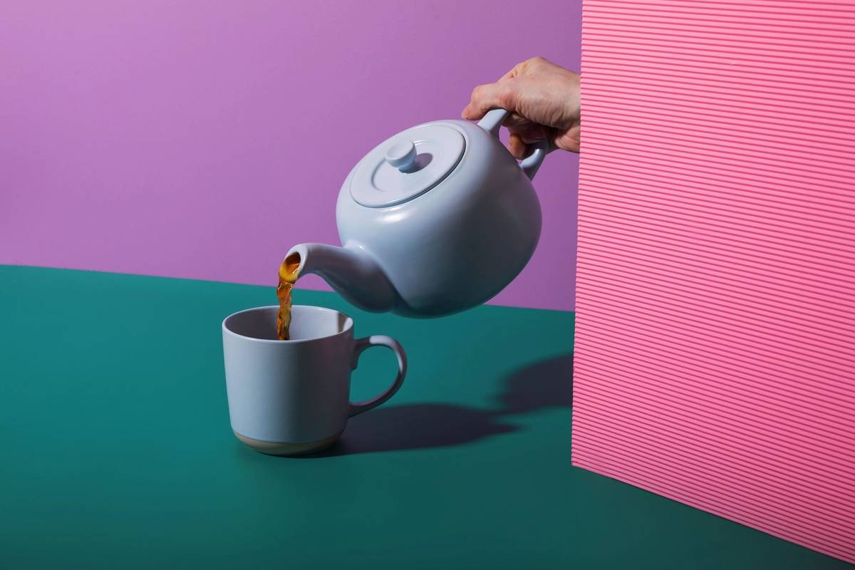 La Cafetière Kameninový hrnek, nebesky modrá, 350 ml