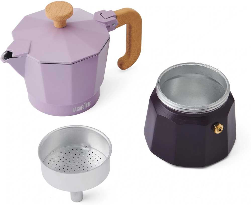 La Cafetière Venice Moka konvička na espresso, fialová, pro 3 šálků