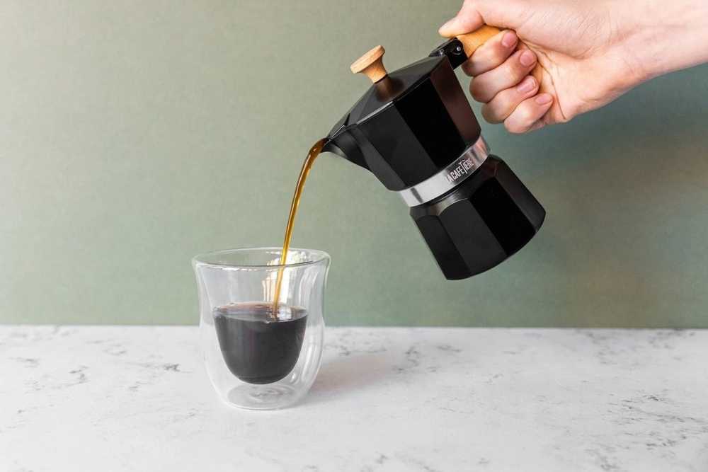 La Cafetière Venice Moka konvička, černá, pro 3 šálků