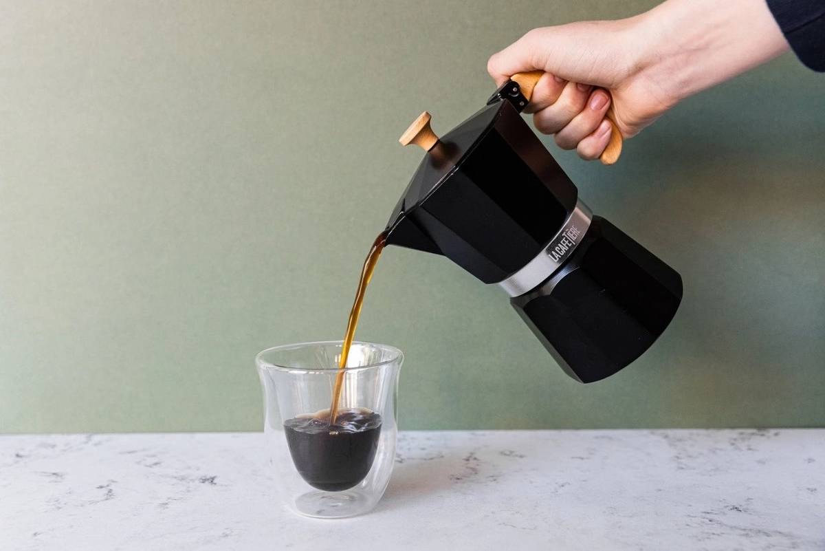 La Cafetière Venice Moka konvička, černá, pro 6 šálků