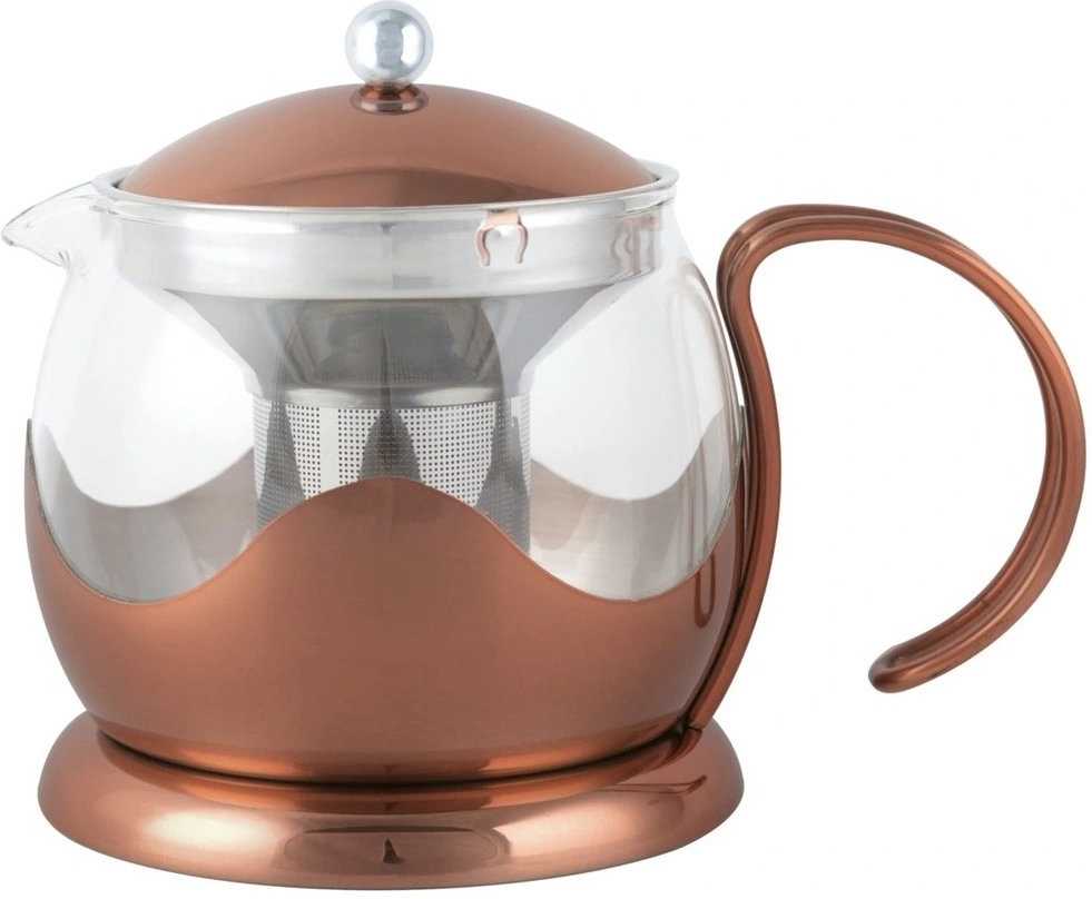 La Cafetière Konvička na čaj s infuzérem, měděná, pro 4 šálky