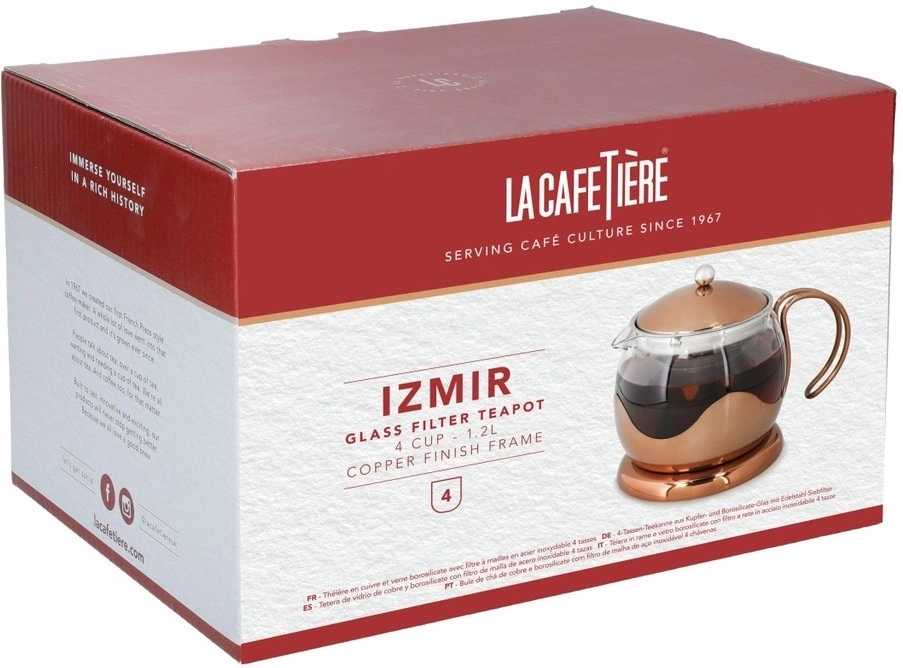 La Cafetière Konvička na čaj s infuzérem, měděná, pro 4 šálky