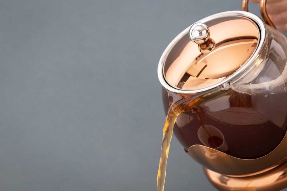 La Cafetière Konvička na čaj s infuzérem, měděná, pro 4 šálky