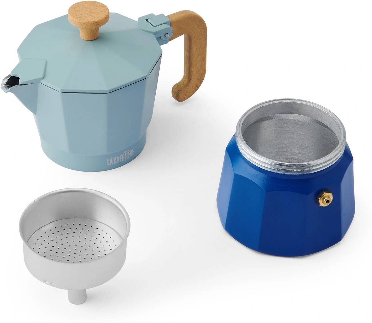 La Cafetière Venice Moka konvička na espresso, nebesky modrá, pro 3 šálky