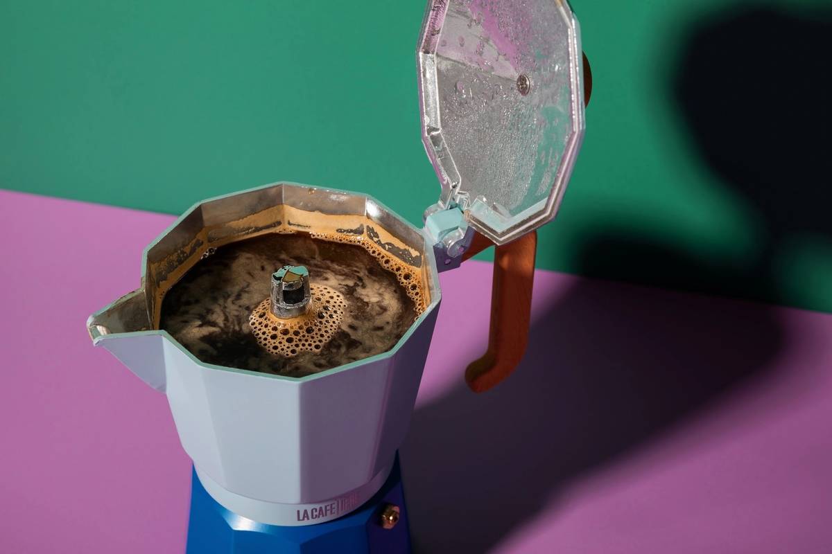 La Cafetière Venice Moka konvička na espresso, nebesky modrá, pro 3 šálky