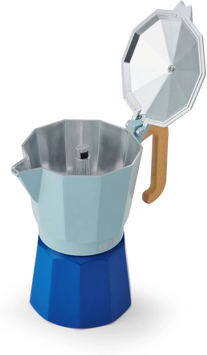 La Cafetière Venice Moka konvička na espresso, nebesky modrá, pro 6 šálků