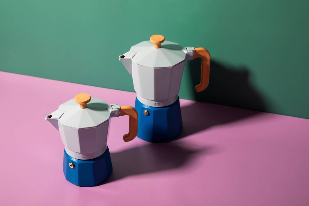 La Cafetière Venice Moka konvička na espresso, nebesky modrá, pro 6 šálků