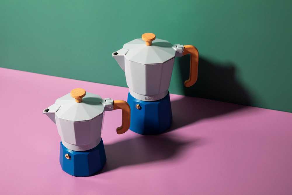 La Cafetière Venice Moka konvička na espresso, nebesky modrá, pro 6 šálků
