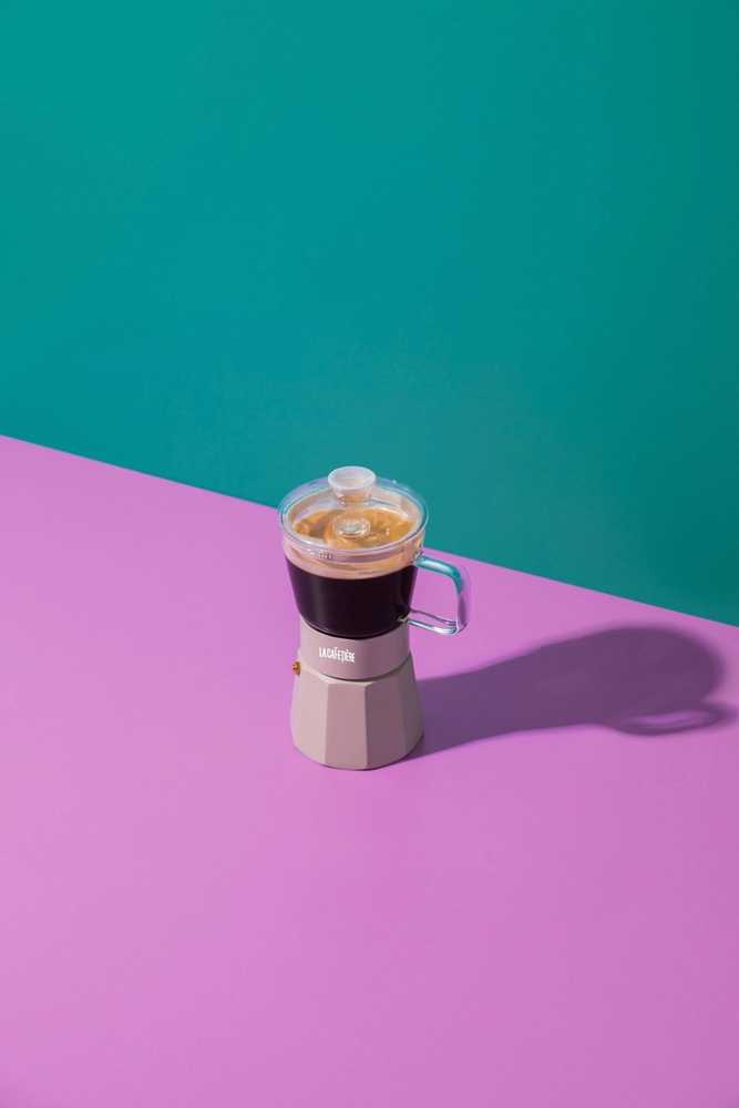 La Cafetière Verona Skleněný moka kávovar, béžová, pro 6 šálků