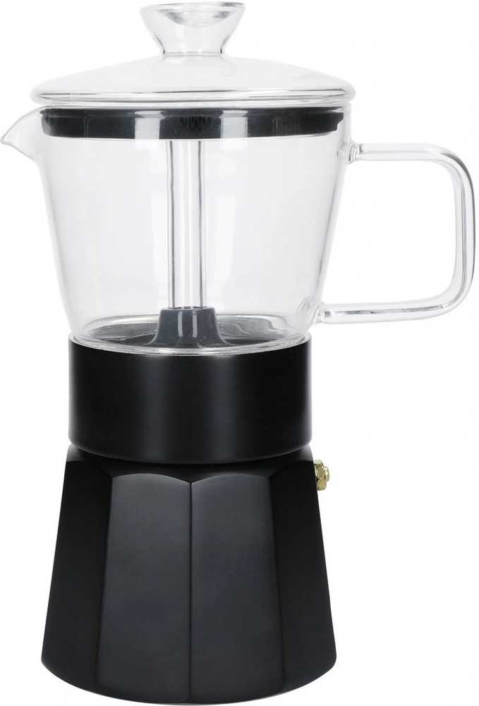 La Cafetière Verona Skleněný moka kávovar, černá, pro 6 šálků