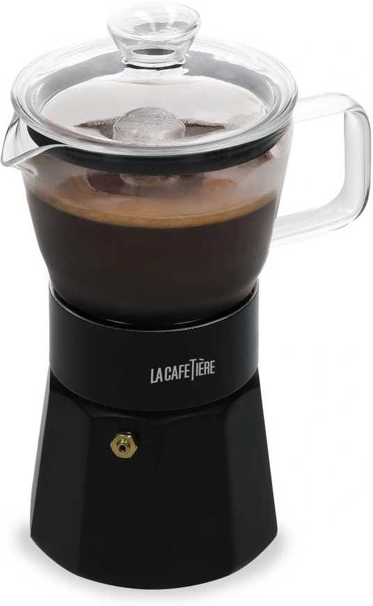 La Cafetière Verona Skleněný moka kávovar, černá, pro 6 šálků