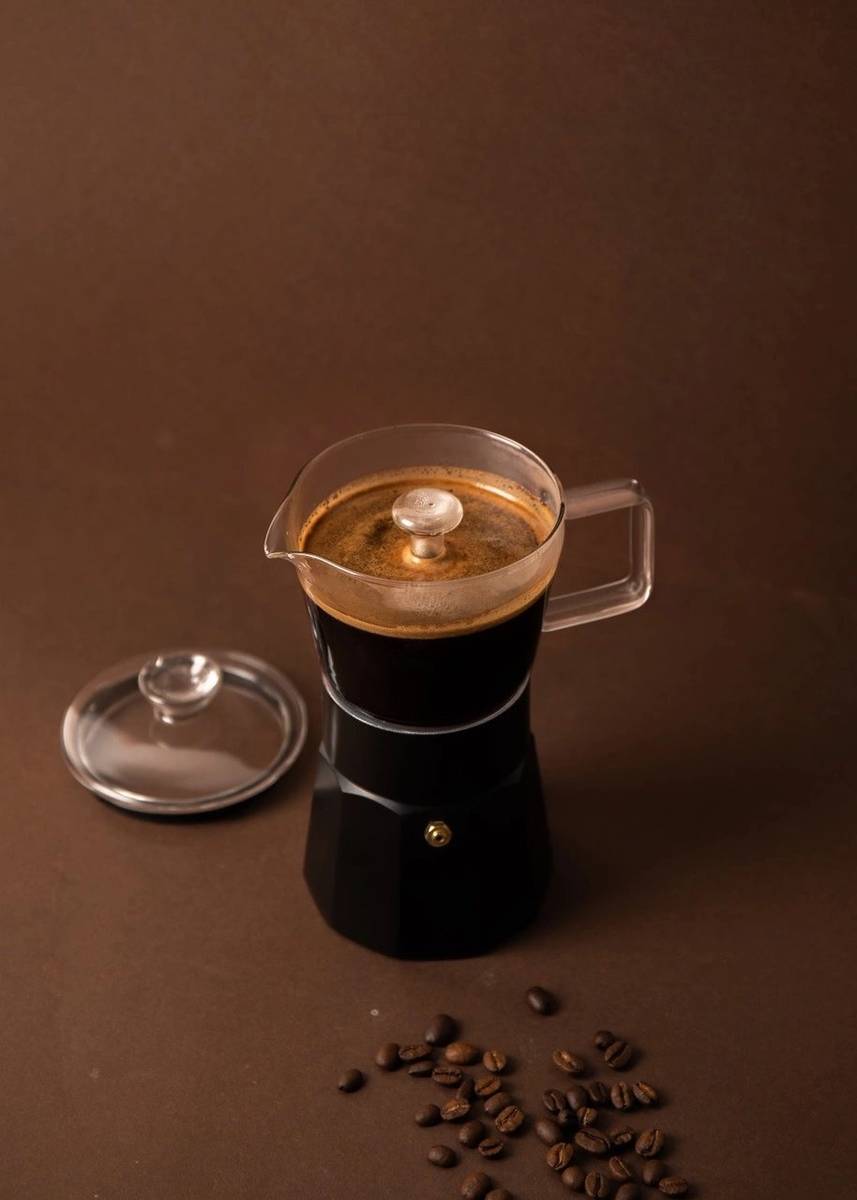 La Cafetière Verona Skleněný moka kávovar, černá, pro 6 šálků