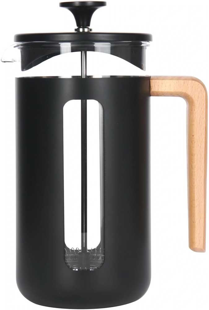 La Cafetière Pisa French Press z nerezové oceli, černá, pro 3 šálky