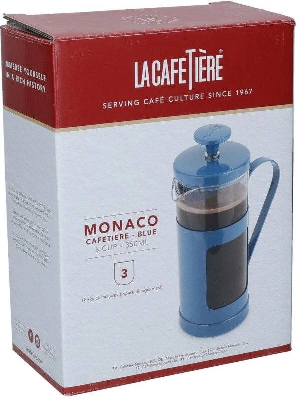 La Cafetière Monaco French Press Navy Blue, pro 3 šálky