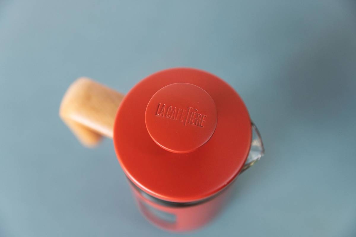 La Cafetière Pisa French Press z nerezové oceli, červená, pro 3 šálky
