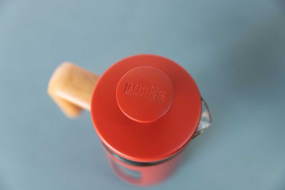 La Cafetière Pisa French Press z nerezové oceli, červená, pro 3 šálky