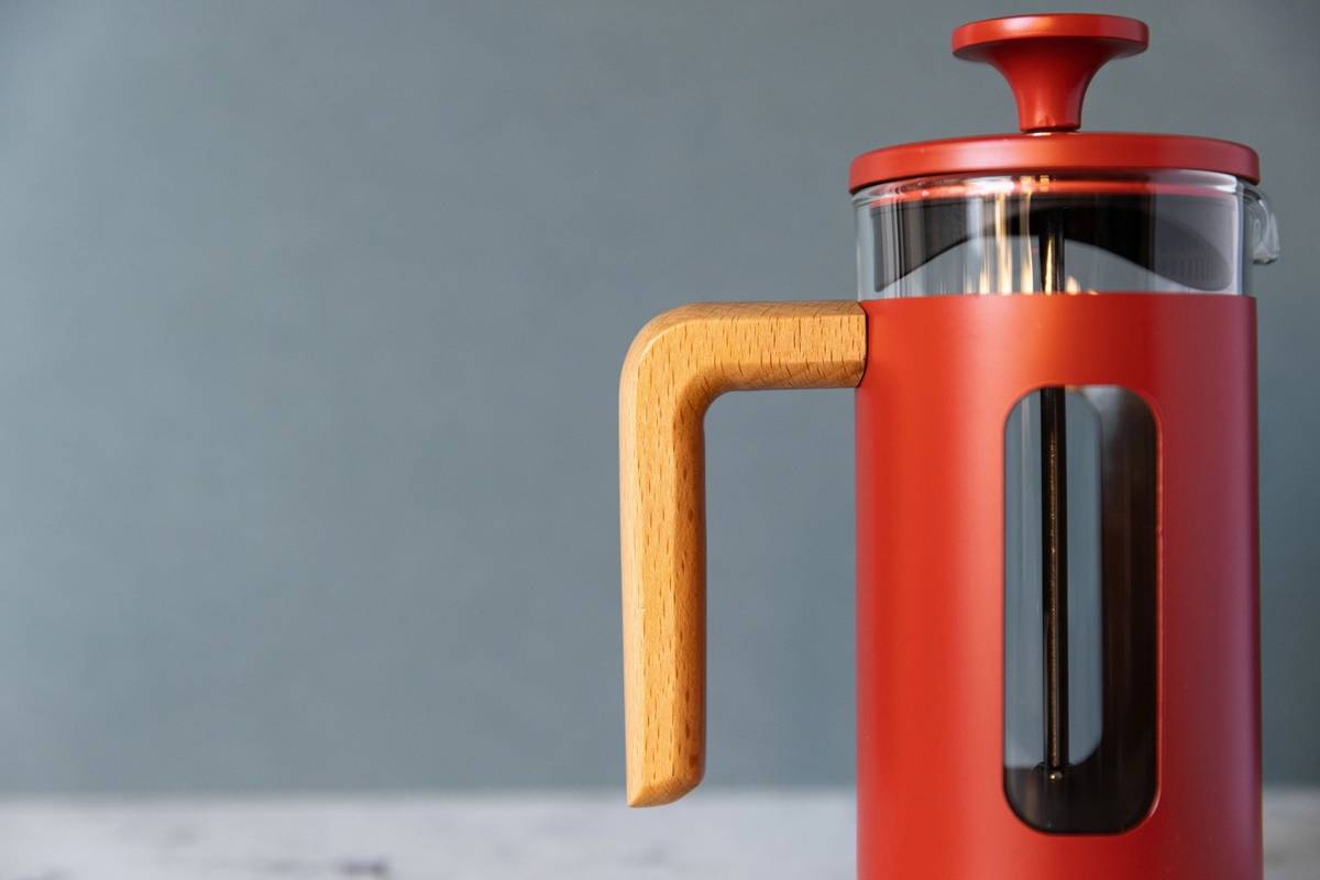 La Cafetière Pisa French Press z nerezové oceli, červená, pro 3 šálky