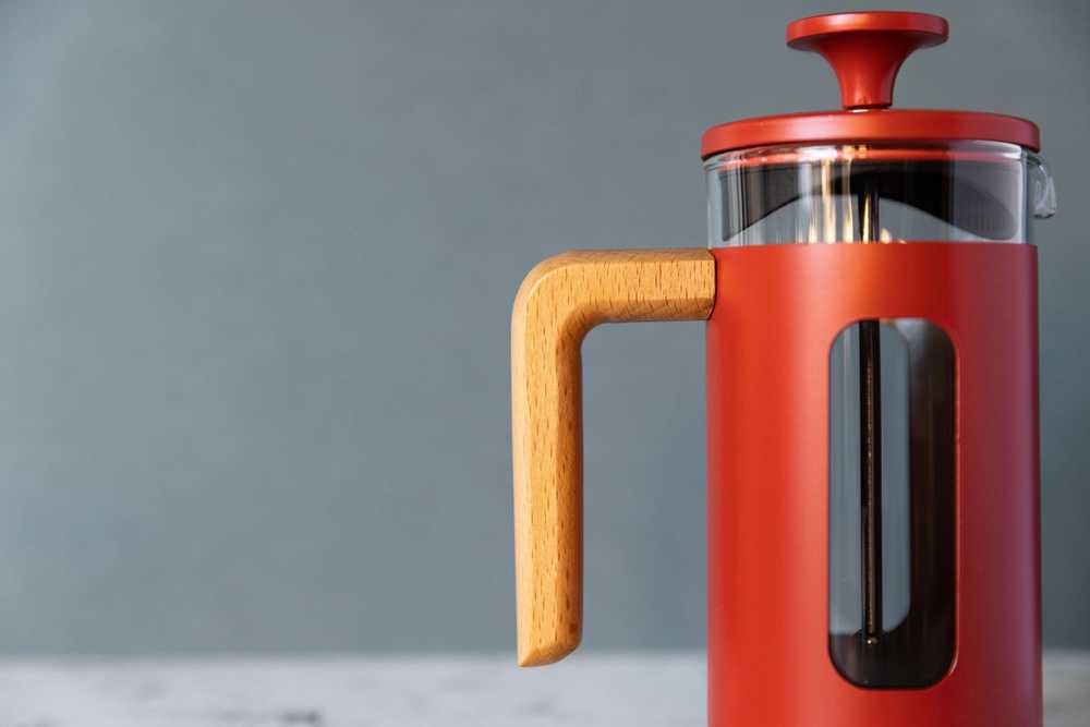 La Cafetière Pisa French Press z nerezové oceli, červená, pro 3 šálky