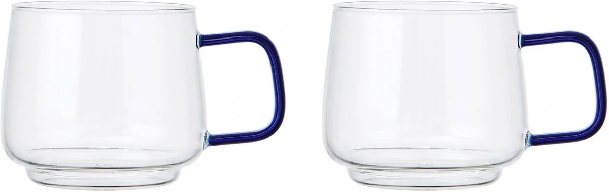La Cafetière Gyro Sada skleněných hrnečků, modrá, 275 ml