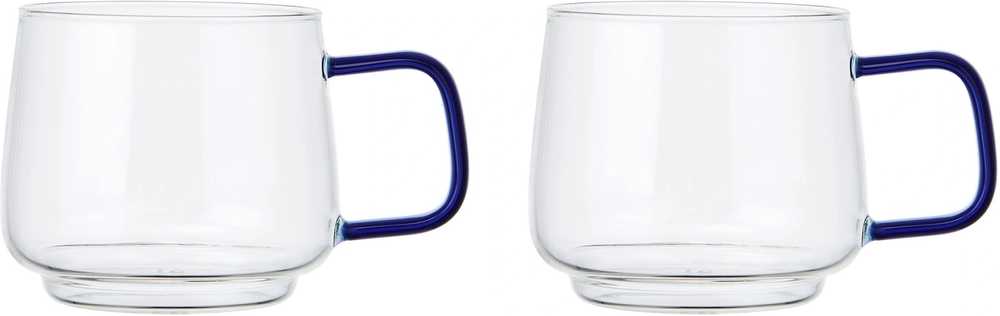 La Cafetière Gyro Sada skleněných hrnečků, modrá, 275 ml
