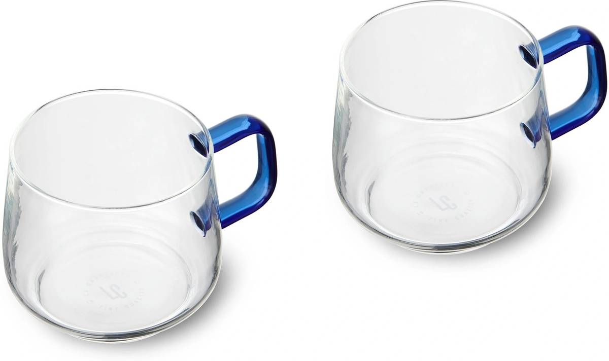 La Cafetière Gyro Sada skleněných hrnečků, modrá, 275 ml