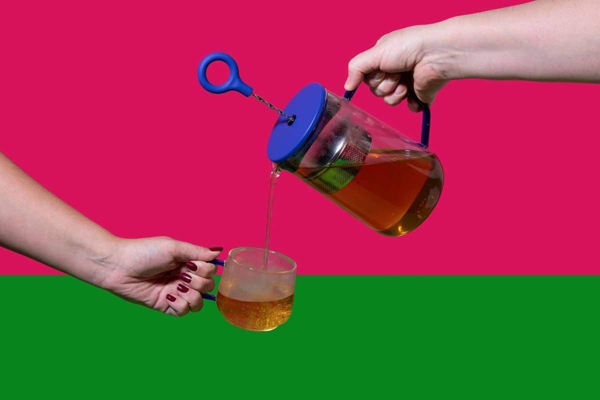 La Cafetière Gyro Sada skleněných hrnečků, modrá, 275 ml