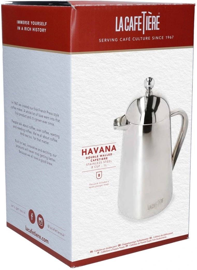 La Cafetière Havana Nerezová konvička, pro 8 šálků