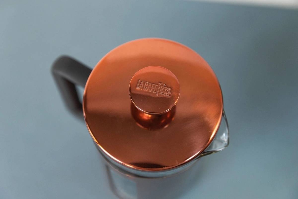 La Cafetière Pisa French Press v nerezovém provedení měď, pro 8 šálků
