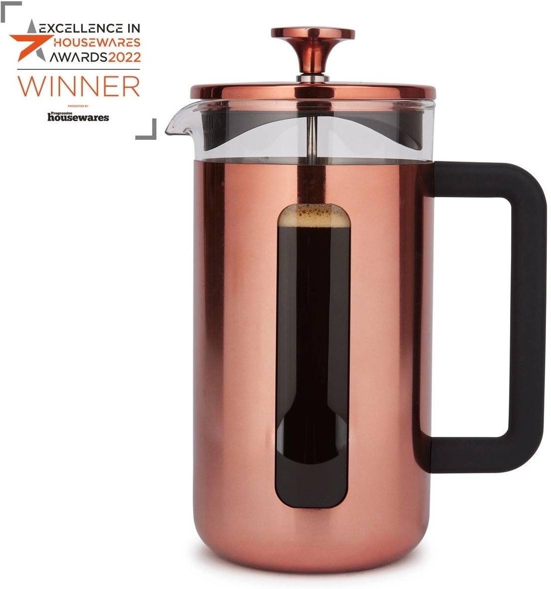 La Cafetière Pisa French Press v nerezovém provedení měď, pro 8 šálků