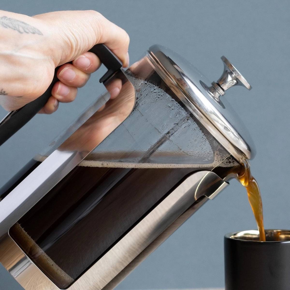 La Cafetière Roma French Press v nerezovém provedení, pro 12 šálků