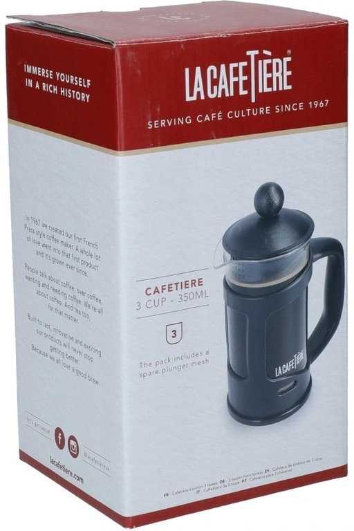 La Cafetière Skleněný French Press, pro 3 šálky
