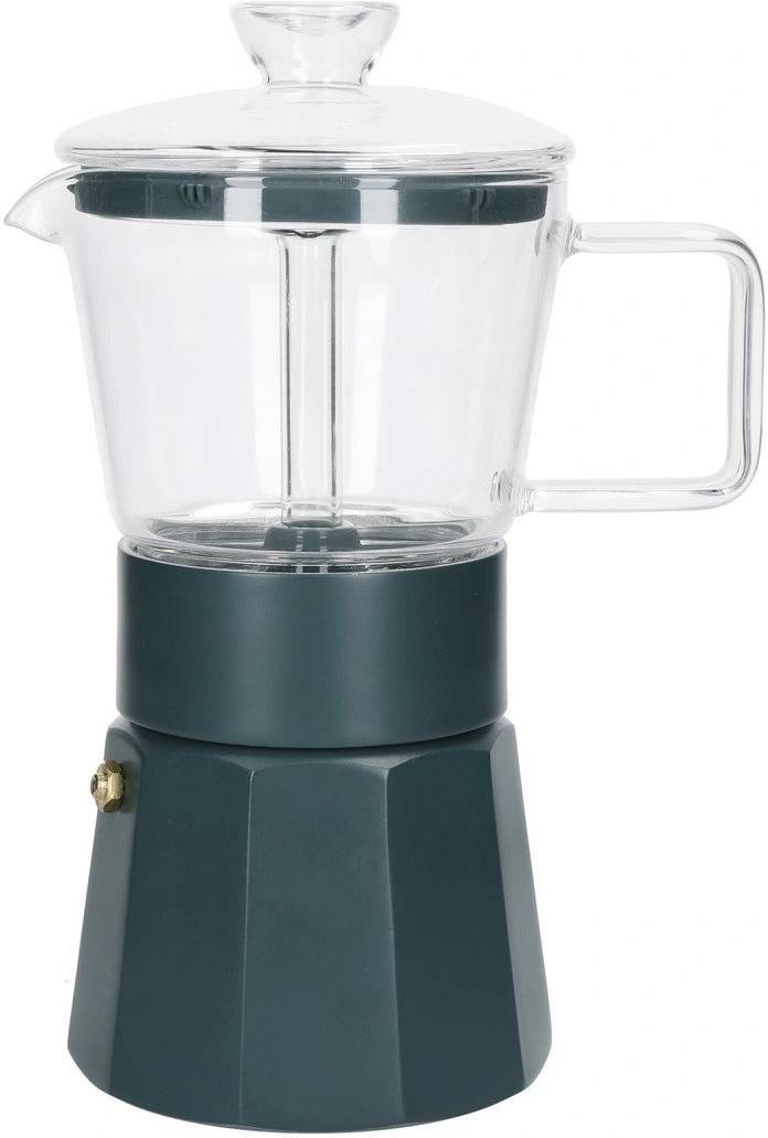 La Cafetière Verona Skleněný moka kávovar, zelená, pro 6 šálků