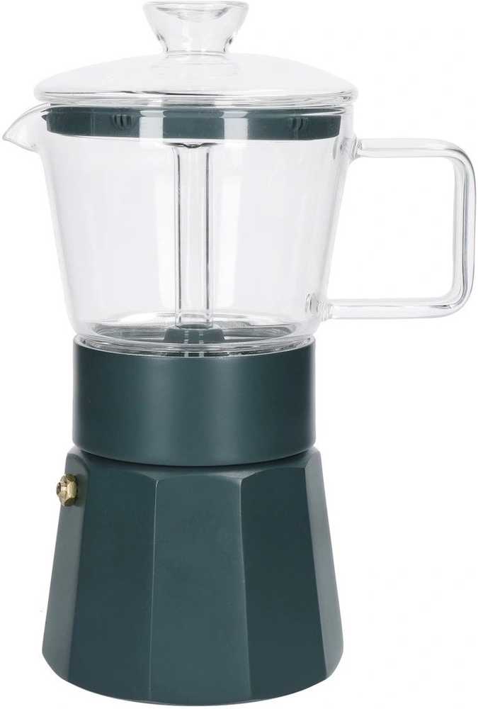 La Cafetière Verona Skleněný moka kávovar, zelená, pro 6 šálků