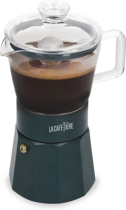 La Cafetière Verona Skleněný moka kávovar, zelená, pro 6 šálků