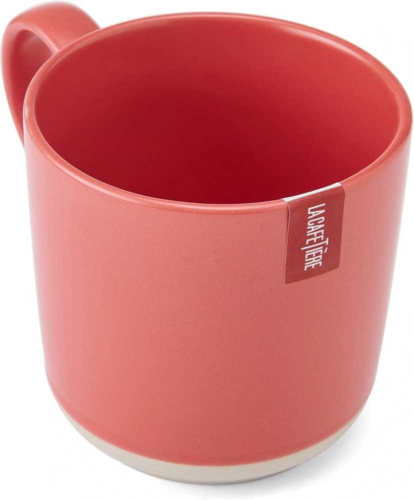 La Cafetière Kameninový hrnek, červená, 350 ml
