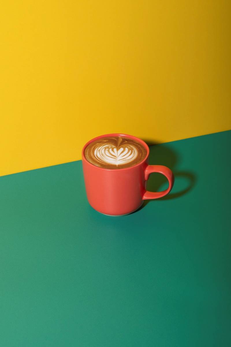 La Cafetière Kameninový hrnek, červená, 350 ml