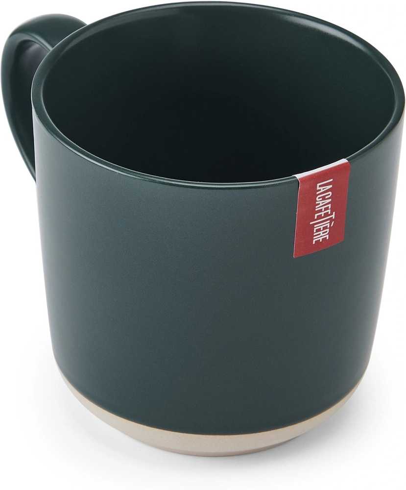 La Cafetière Kameninový hrnek, zelená, 350 ml