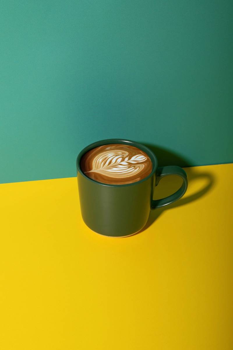 La Cafetière Kameninový hrnek, zelená, 350 ml