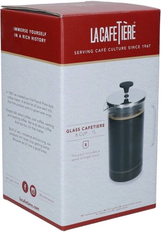 La Cafetière Skleněný French Press, pro 8 šálků