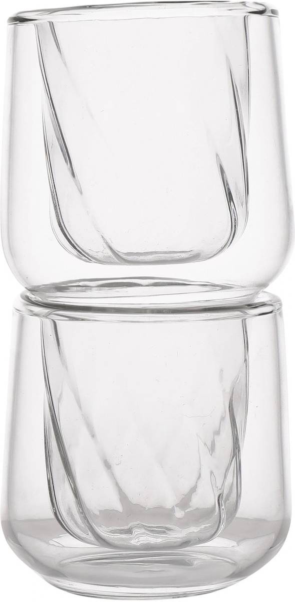 La Cafetière Dvoustěnné sklenice na cortado Siena, 135 ml, 2 ks