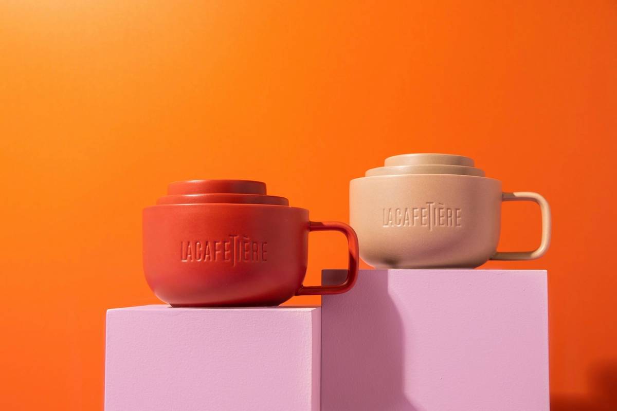 La Cafetière Sada hrnků, červená, 3 ks
