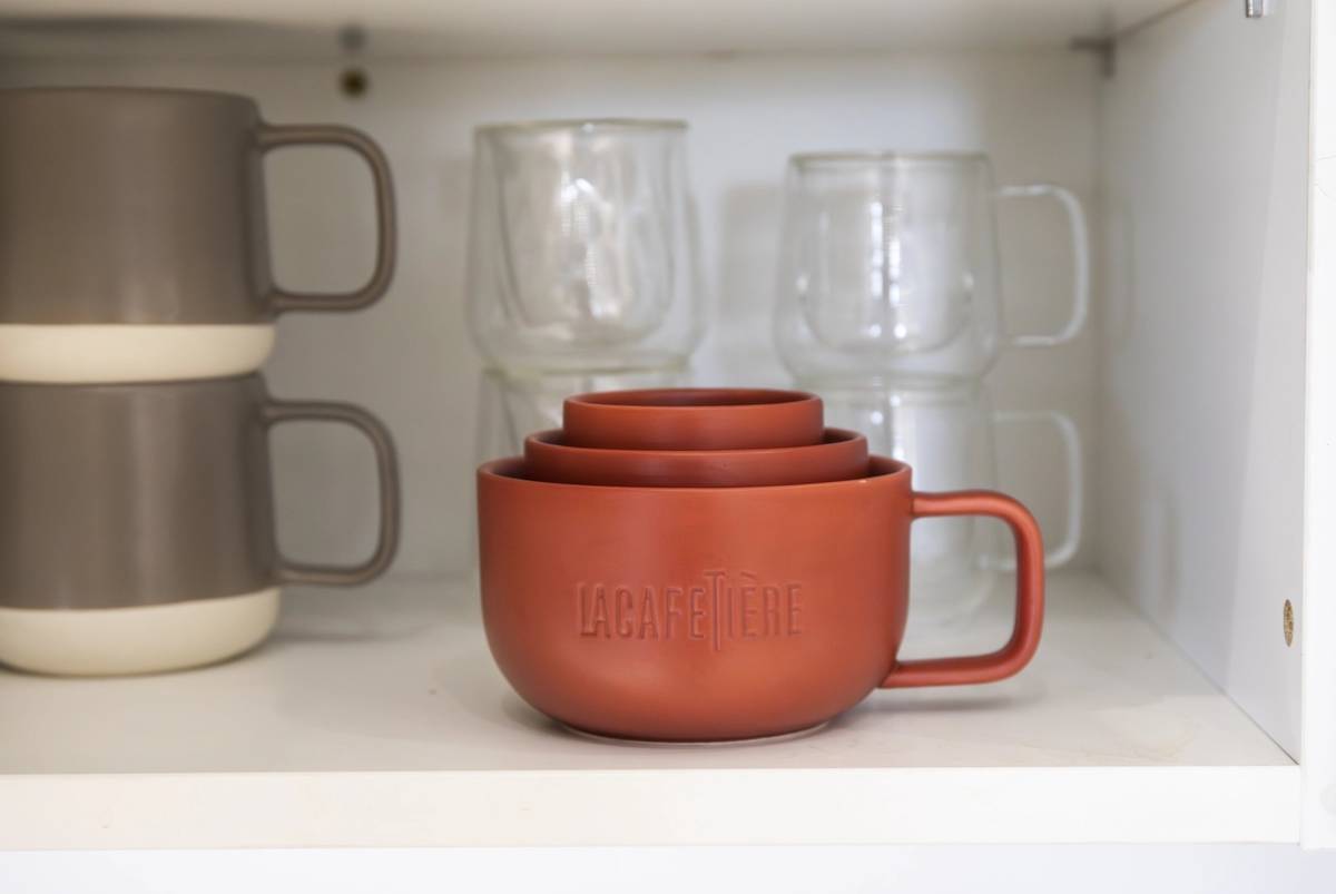 La Cafetière Sada hrnků, červená, 3 ks