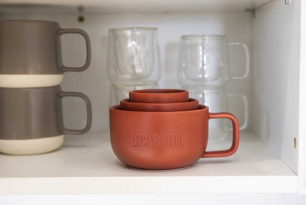 La Cafetière Sada hrnků, červená, 3 ks
