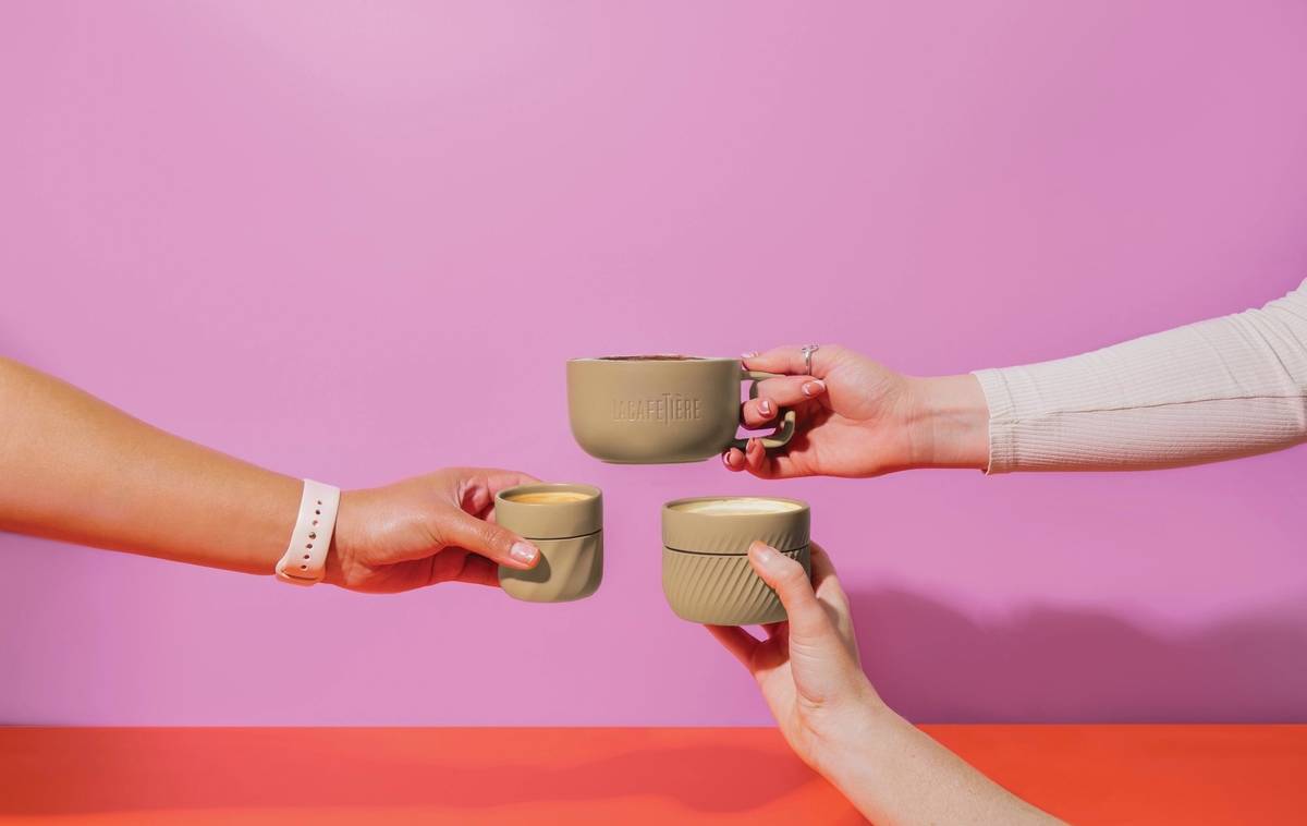 La Cafetière Sada hrnků, béžová, 3 ks