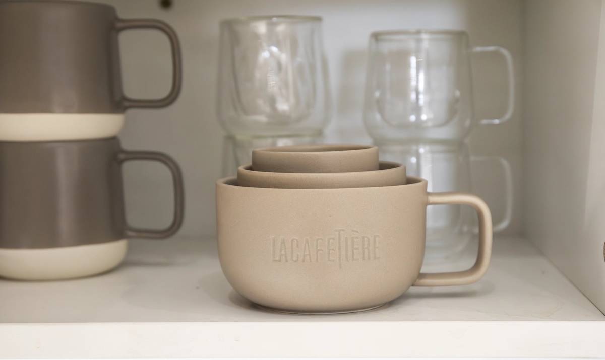 La Cafetière Sada hrnků, béžová, 3 ks