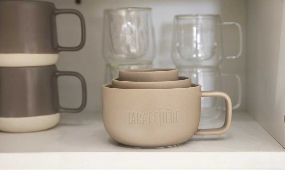 La Cafetière Sada hrnků, béžová, 3 ks