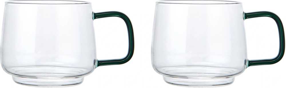 La Cafetière Gyro Sada skleněných hrnků, zelená, 2ks