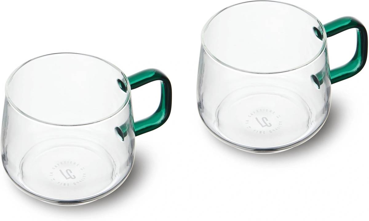 La Cafetière Gyro Sada skleněných hrnků, zelená, 2ks